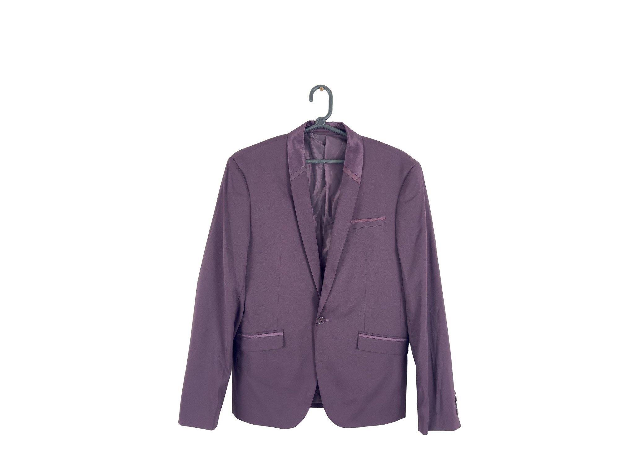 Blazer Cia do Terno Slim Roxo