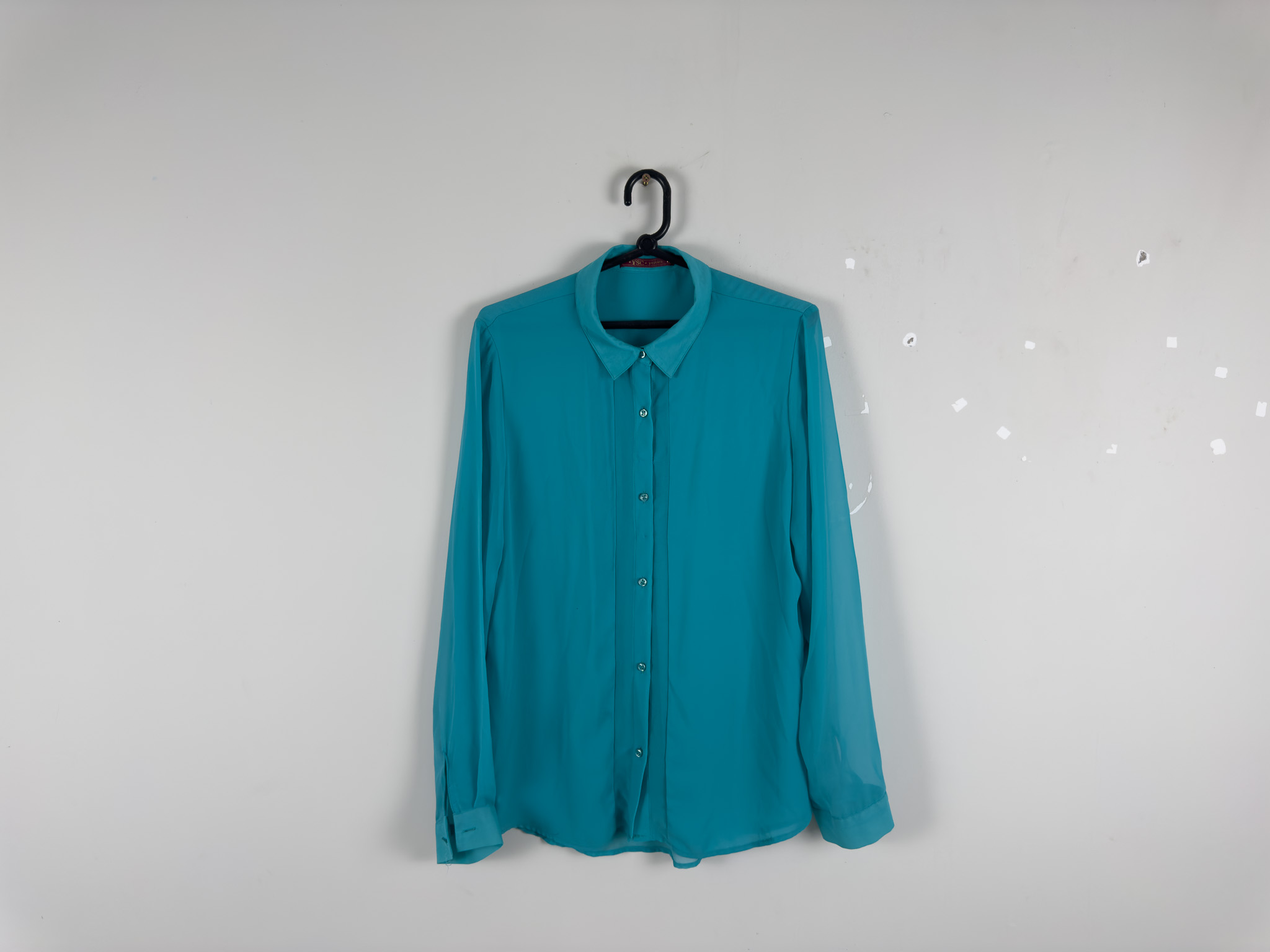 Camisa Turquesa Manga Longa