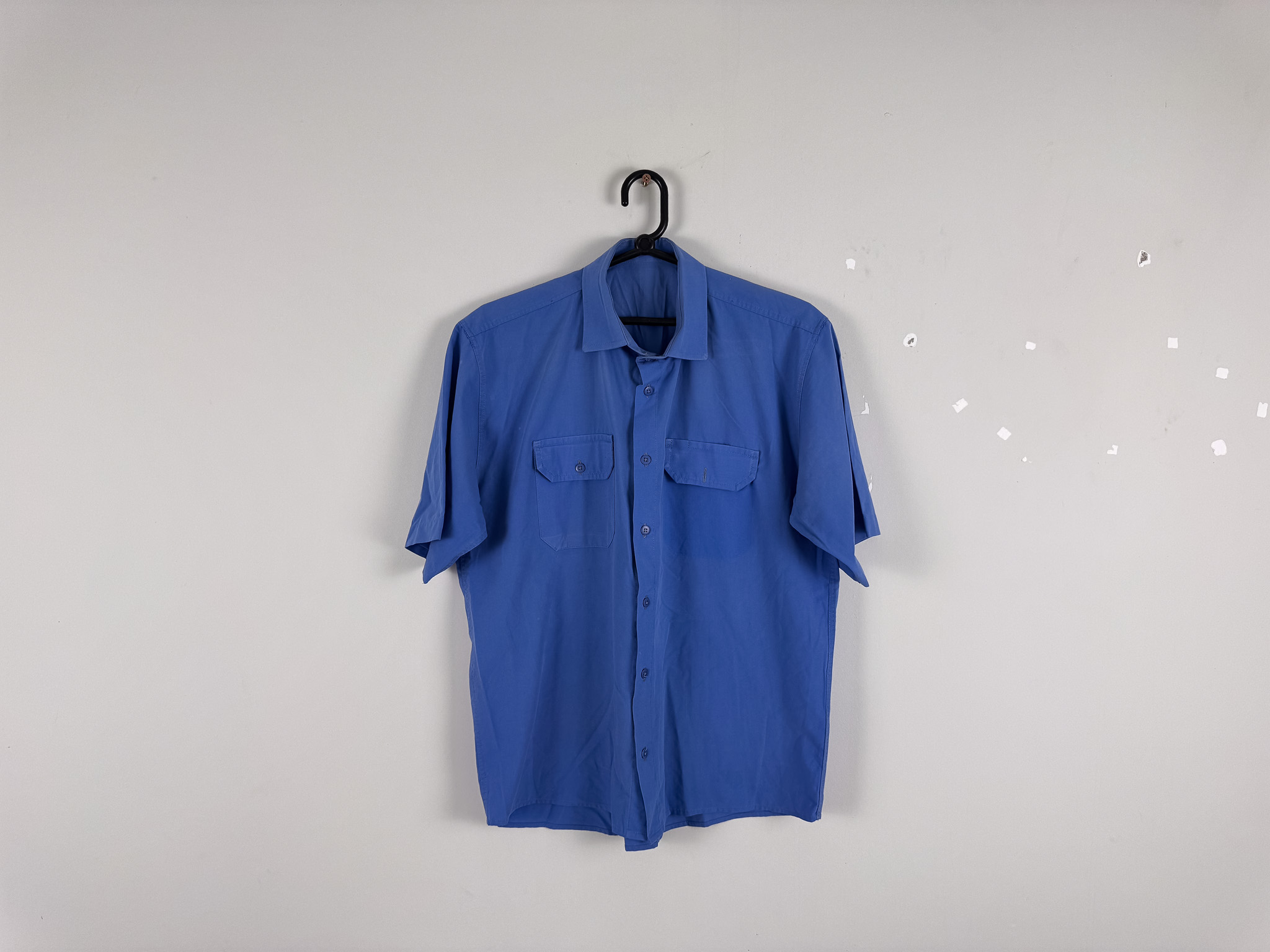 Camisa Manga Curta Azul Cobalto