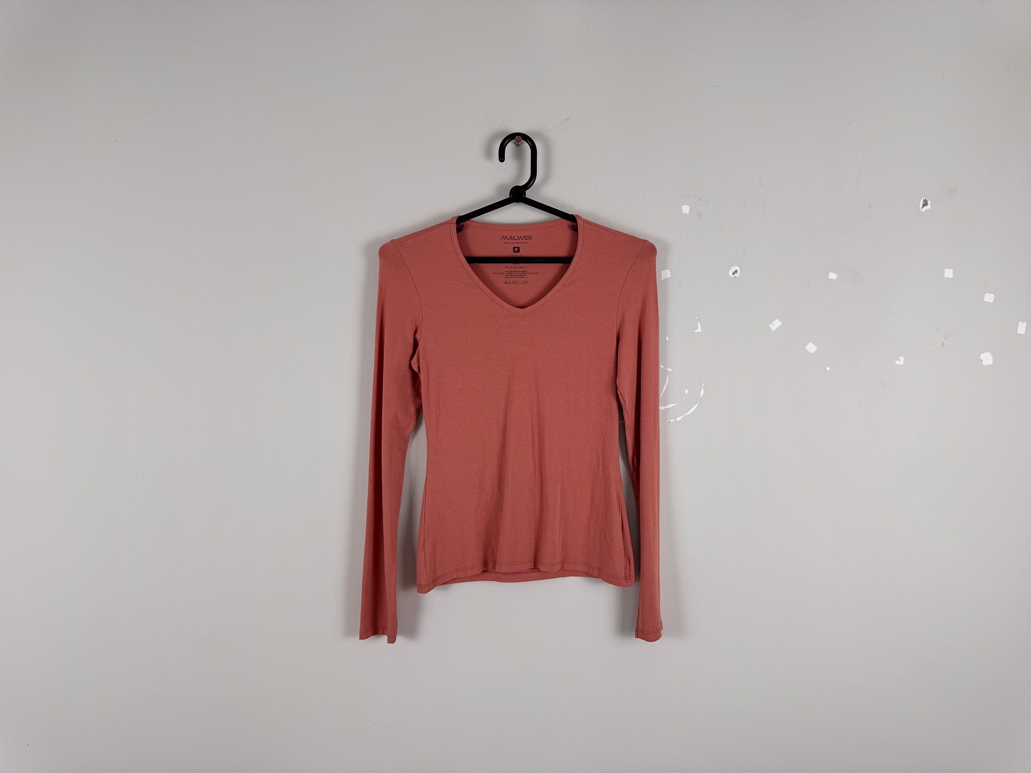 Blusa Rosa Antigo Decote V