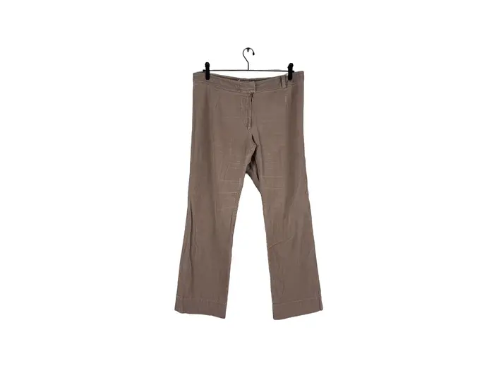 Calça Social Marrom Boca Larga