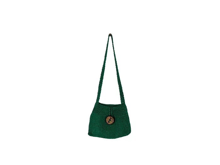 Bolsa Tiracolo Verde Lisa