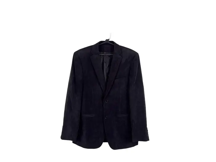 Blazer Cia do Terno Veludo Preto