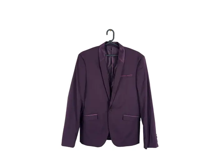 Blazer Cia do Terno Slim Roxo