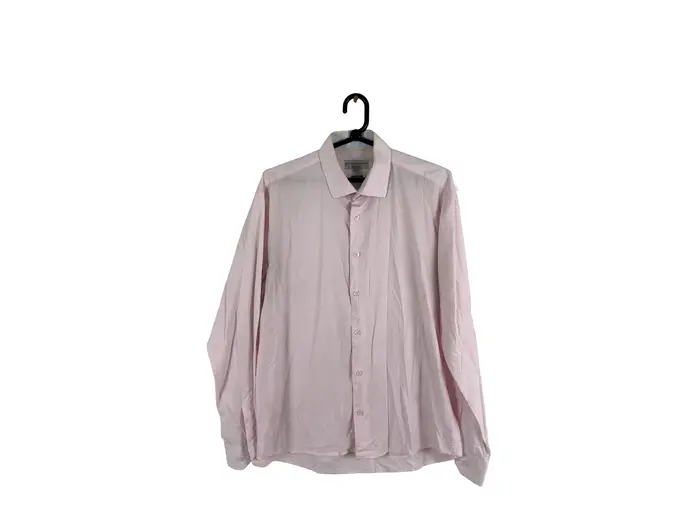 Camisa Rosa Claro Manga Longa