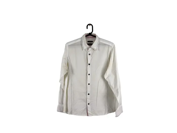 Camisa Branca Slim Manga Longa