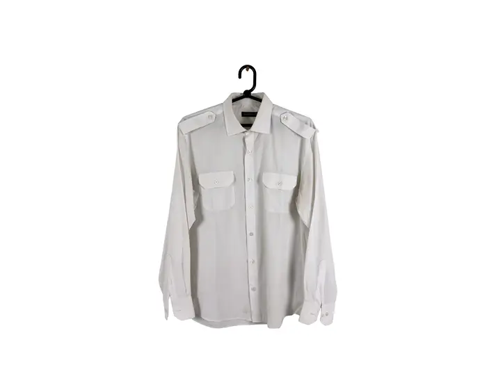 Camisa Branca Manga Longa Lisa