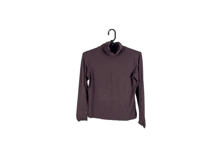 Blusa Feminina Gola Alta Marrom