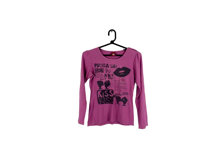 Camiseta Manga Longa Pucca Rosa