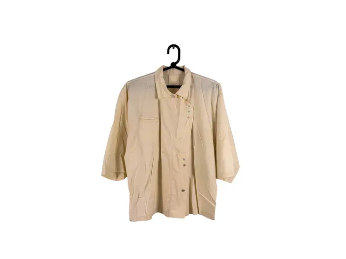 Blusa Off-White Bolso Frontal