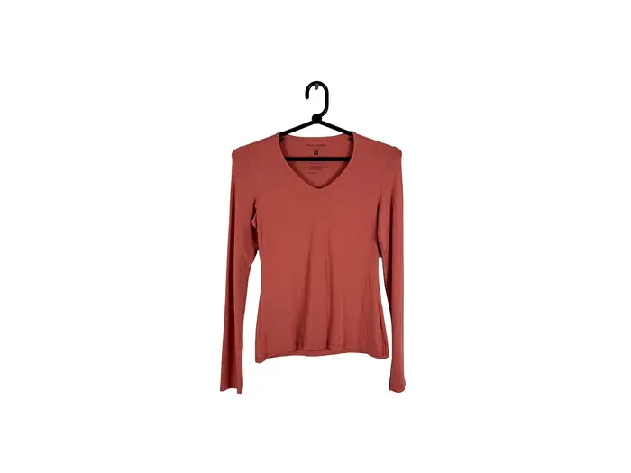 Blusa Rosa Antigo Decote V